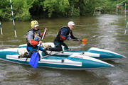 Соревнования по гребному слалому на реке Протва